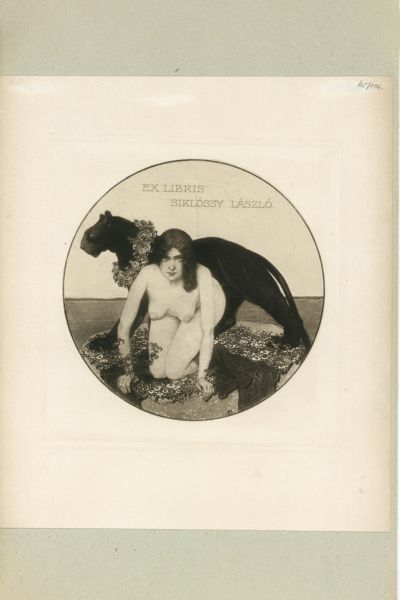 Ex libris - Siklóssy László, Faragó Géza, 1913 körül