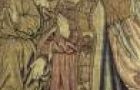 Jézus születése, részlet, brüsszeli kárpit, 1507 után