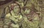 Jézus születése, részlet, brüsszeli kárpit, 1507 után
