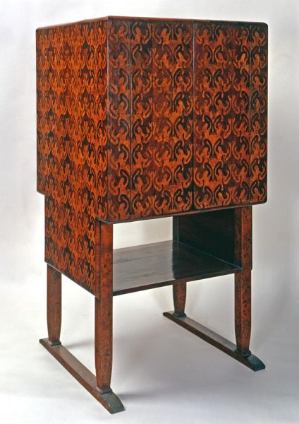 Díszszekrény, Koloman Moser, Bécs, 1900 körül