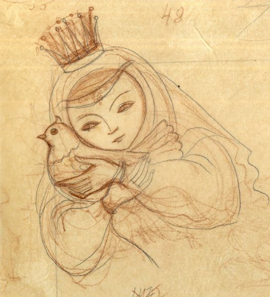 Tervek - illusztrációk román népmesékhez, Lukáts Kató, 1960 