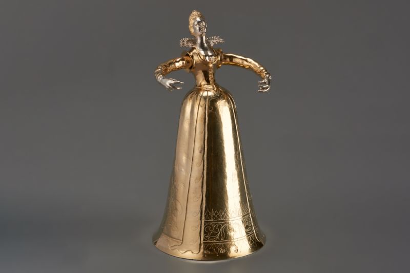 Menyasszonypohár mechanikus szerkezettel, 1600 körül, Nürnberg