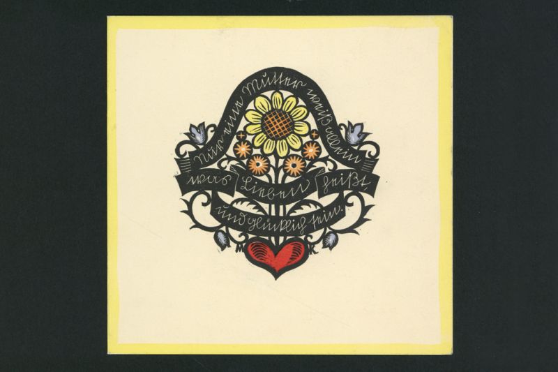 Alkalmi grafika - Anyáknapi üdvözlet: Nur eine Mutter weiss allein…