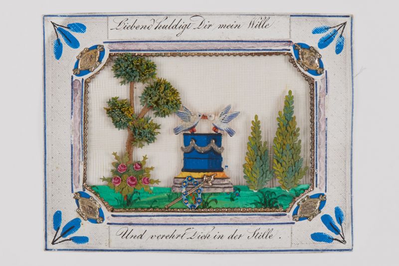 Köszöntőkártya - Kunstbillet, 1820-1830, Bécs