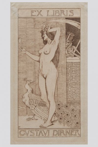 Ex libris - Gustavi Dirner, Faragó József, 1903 után, Budapest