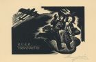 Alkalmi grafika - Újévi üdvözlőlap: Újévi üdvözlőlap: BUÉK Menyhárték, Menyhárt József, 1940
