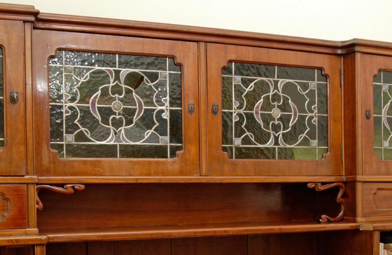 Bookcase – part of drawing room, 1900, design by Pál Horti, executed by Imre Mahunka, inv.no. 60.502.1